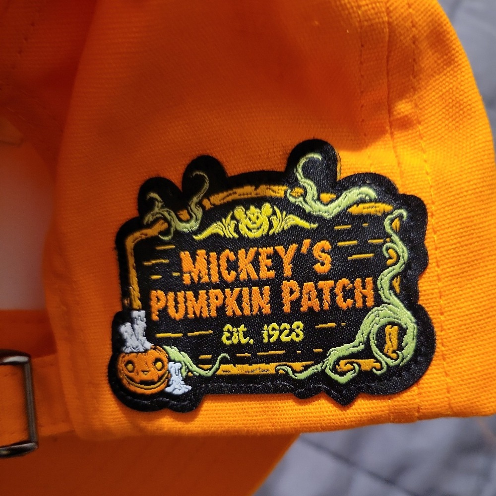 2024 Disney Park Mickey Mouse Ears Orange Pumpkin Glow In Dark Adult Hat Cap 🎃 - Picture 3 of 6